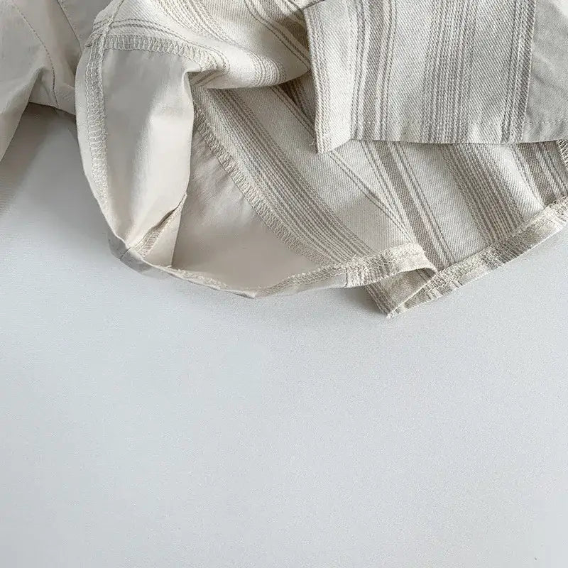 Striped Casual Lapel Shirt