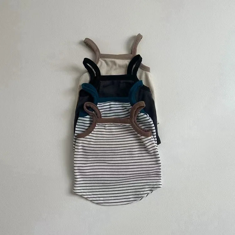 Sleeveless Sling Vest & Shorts Set