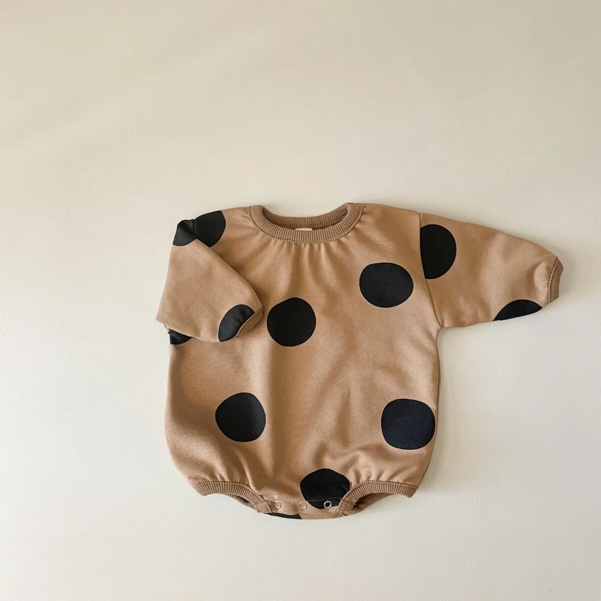 Polka Dot Long-Sleeved Onesie