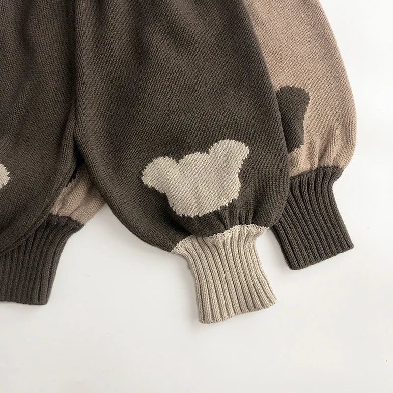 Cartoon Knit Harem Pants