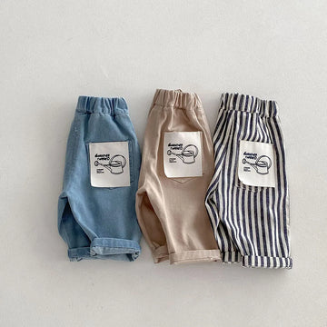 Straight Patchwork Loose Pants