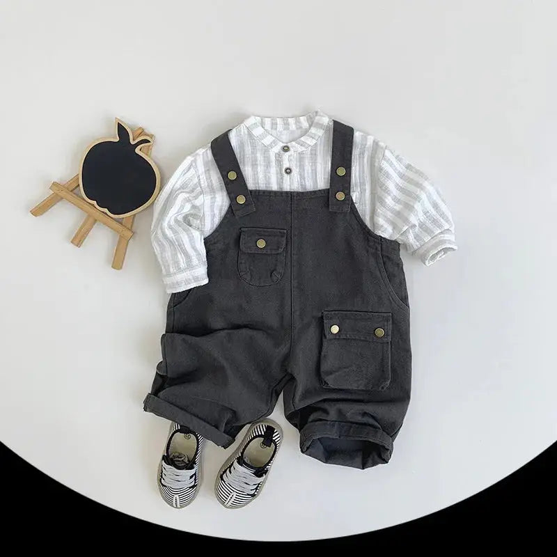 Kids Cool Solid Overalls