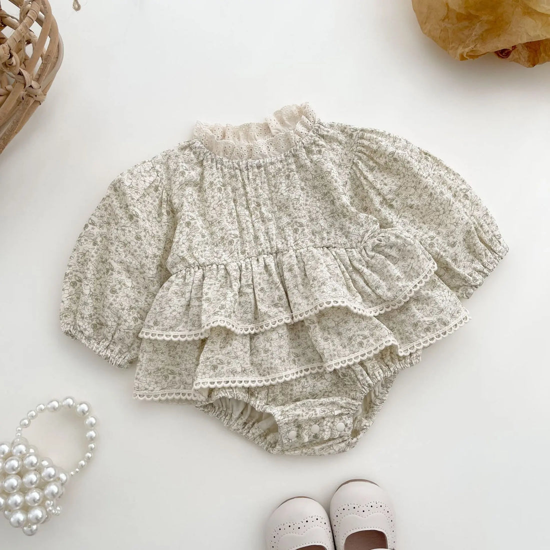 Floral Boho Infant Romper