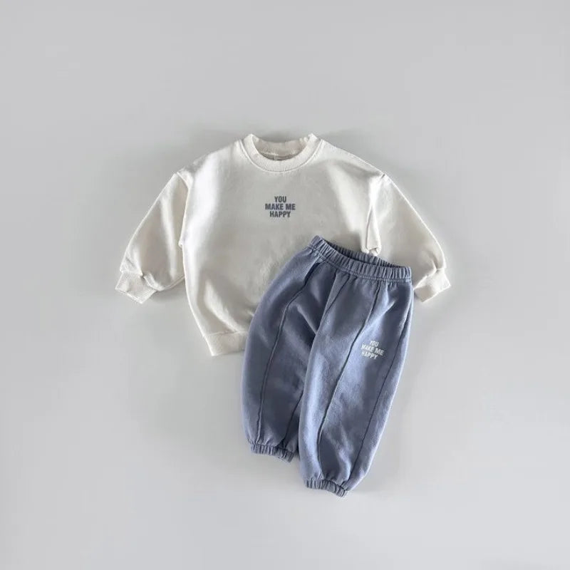 'You Make Me Happy' Jogger Set