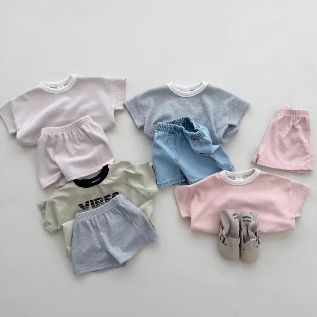 Solid Cotton Unisex Set