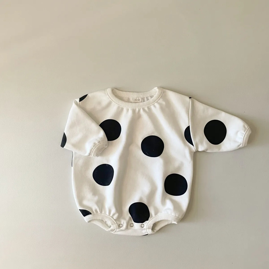 Polka Dot Long-Sleeved Onesie