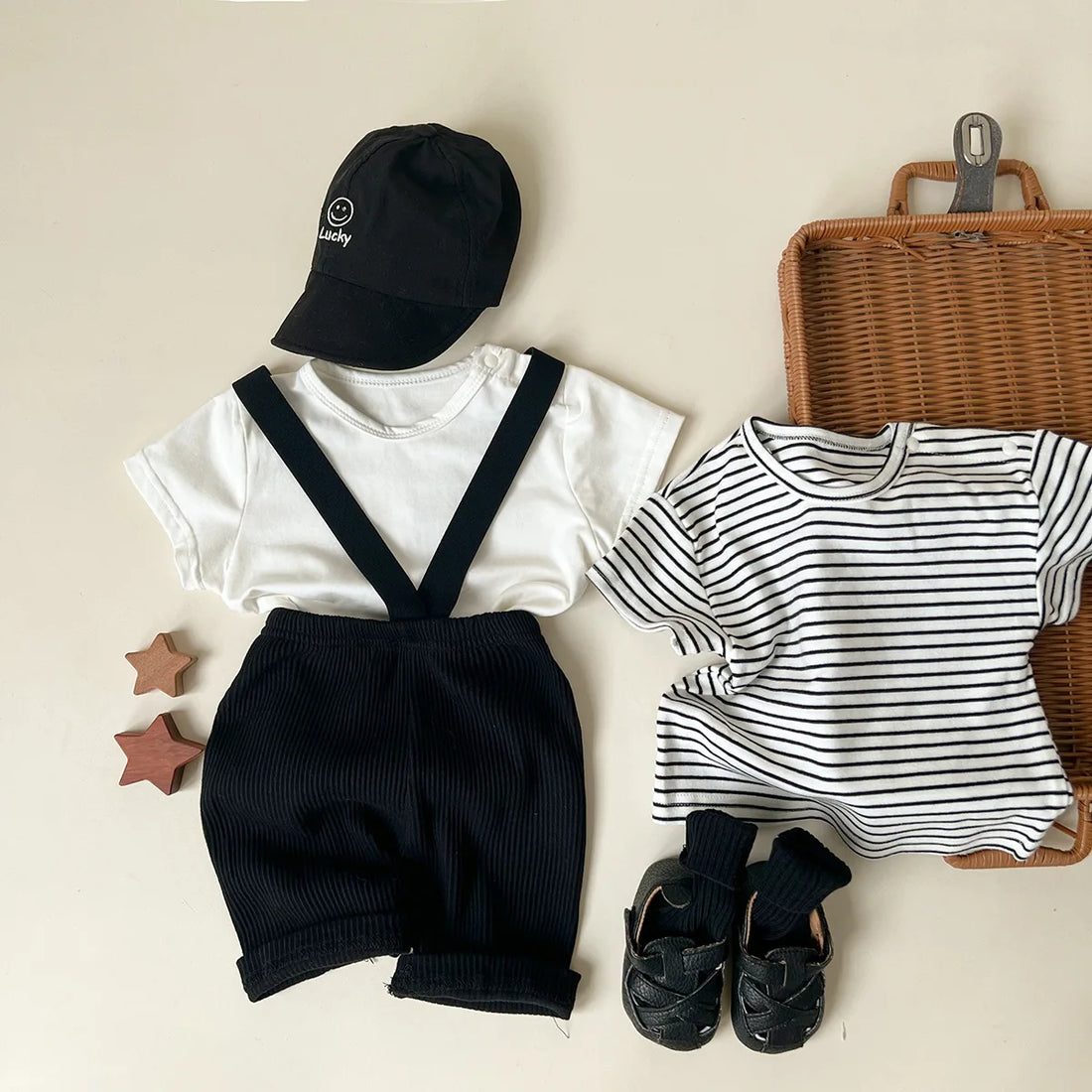 Kids Suspenders and Tee Set