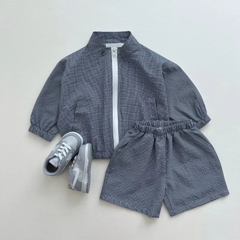 Two-Piece Lightweight Shorts & Jacket Set