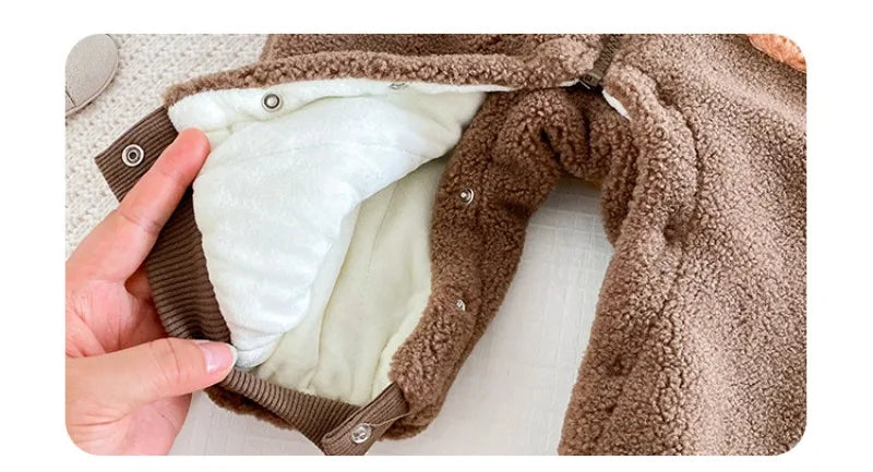 Sleeveless Sherpa Romper