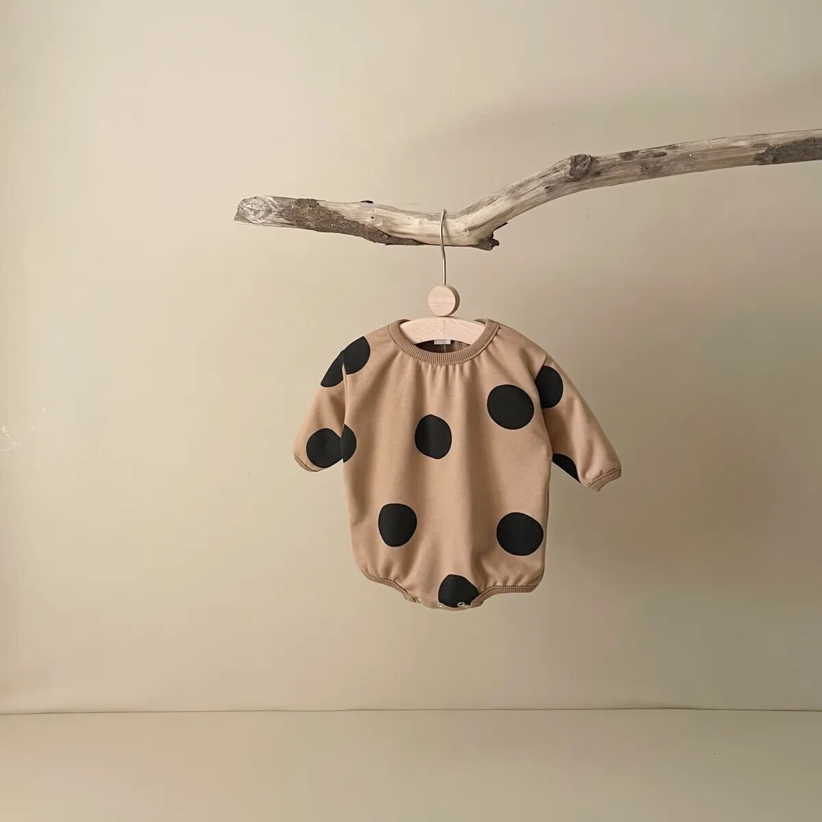Polka Dot Long-Sleeved Onesie