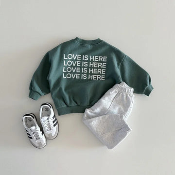 'LOVE IS HERE' Casual Sweatshirt'