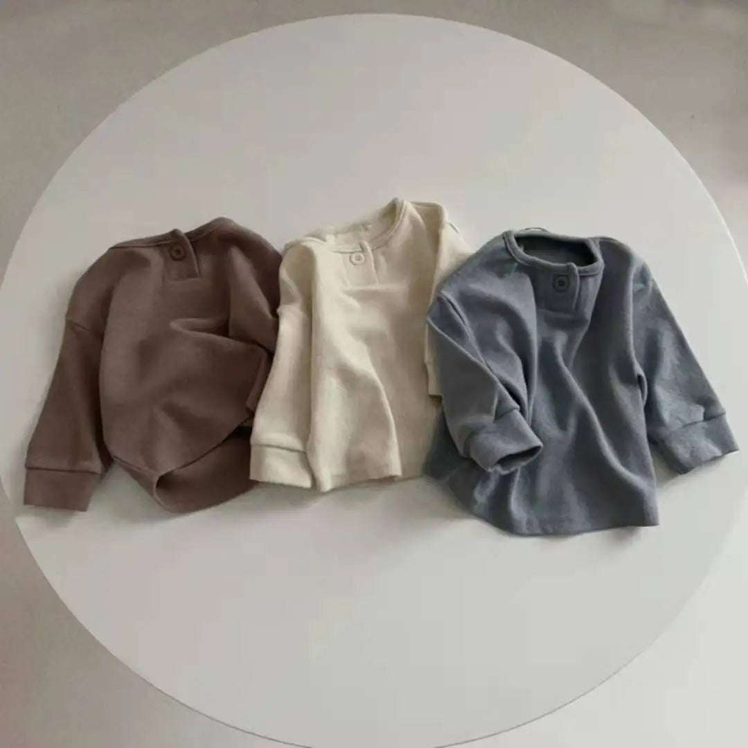 Solid Casual Long-Sleeved T-Shirt