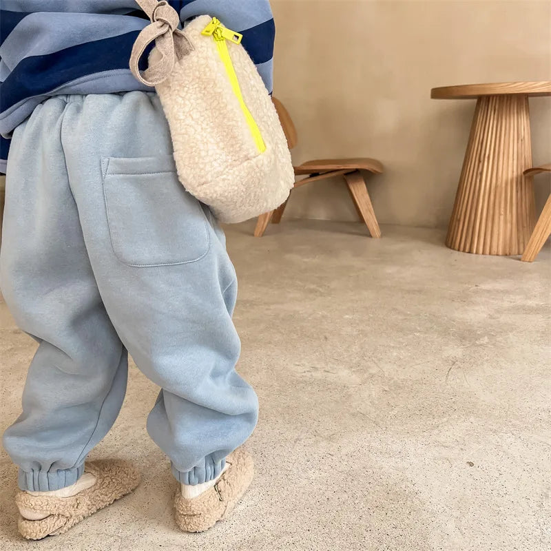 Smiley Face Fleece-Lined Pants