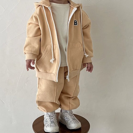 Casual Zip-Up Jogger Set