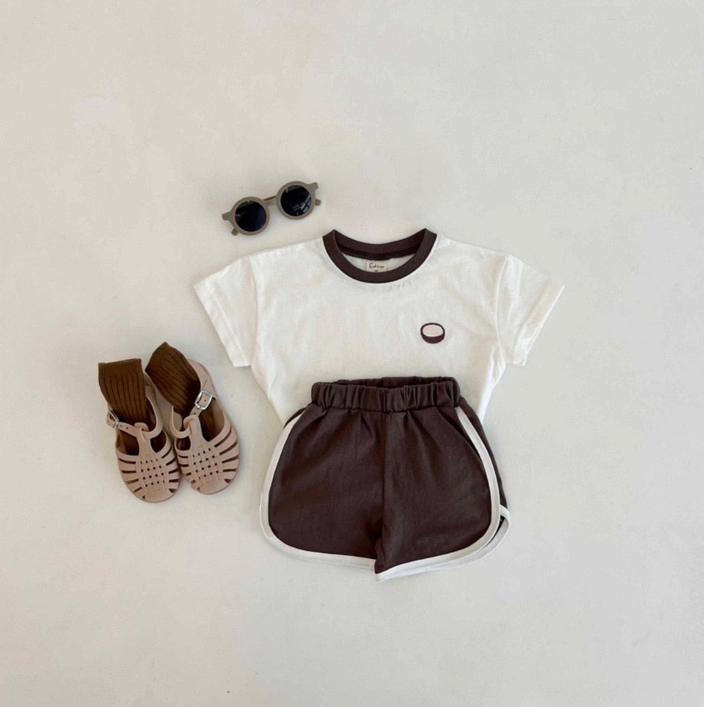 Short Sleeve Tee & Shorts Sports Set