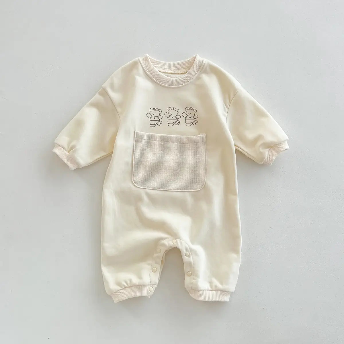 Three Little Bears Long Sleeve Romper