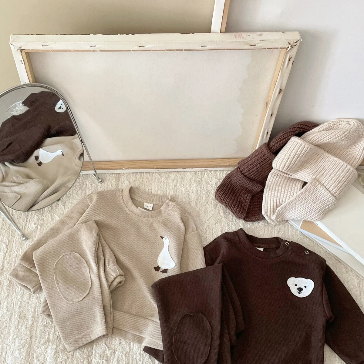 Animal Patch Casual Jogger Set