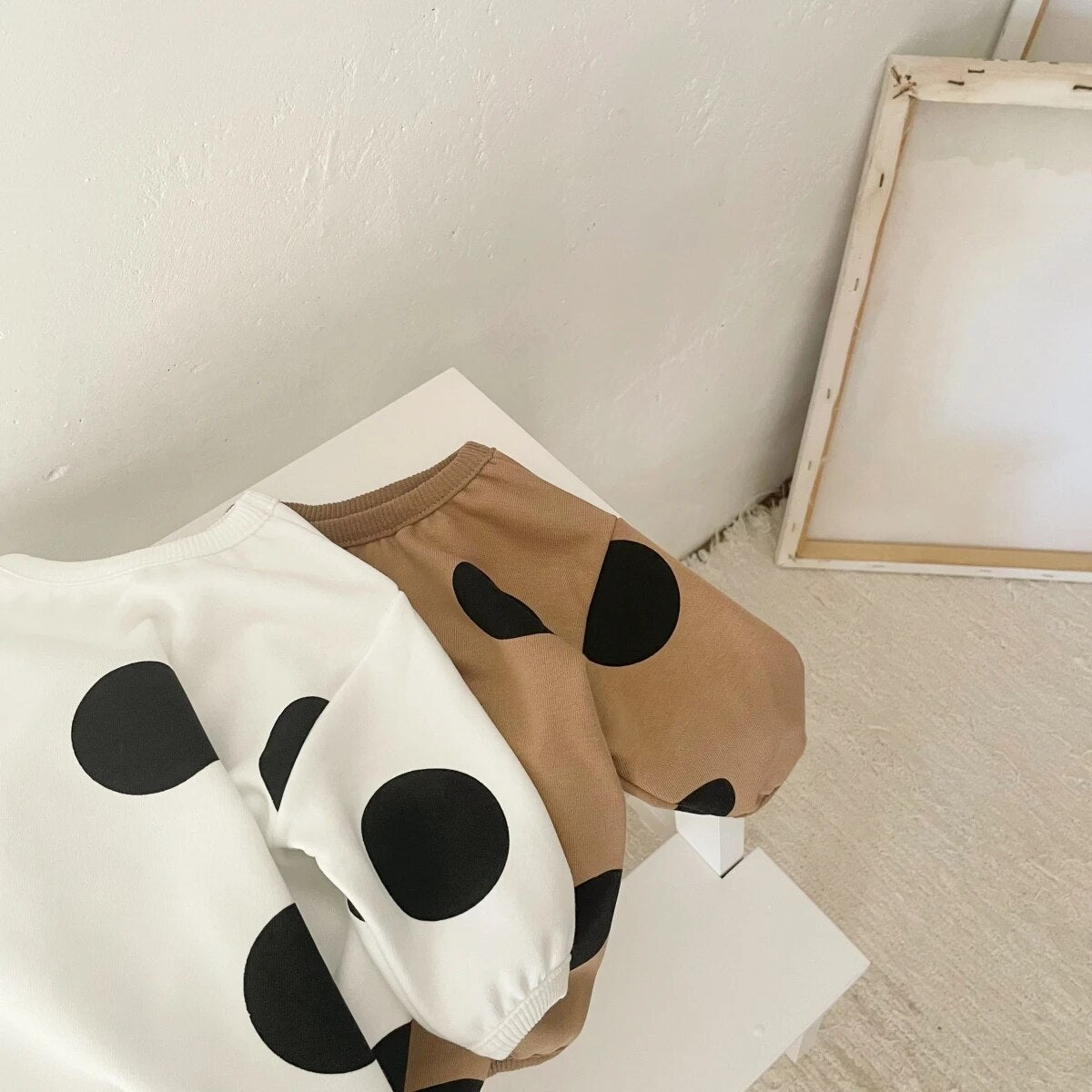 Polka Dot Long-Sleeved Onesie