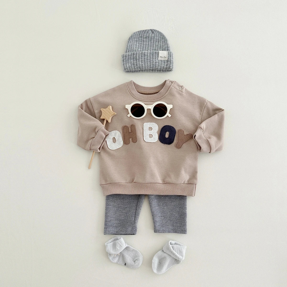 'OH BOY' Casual Jogger Set