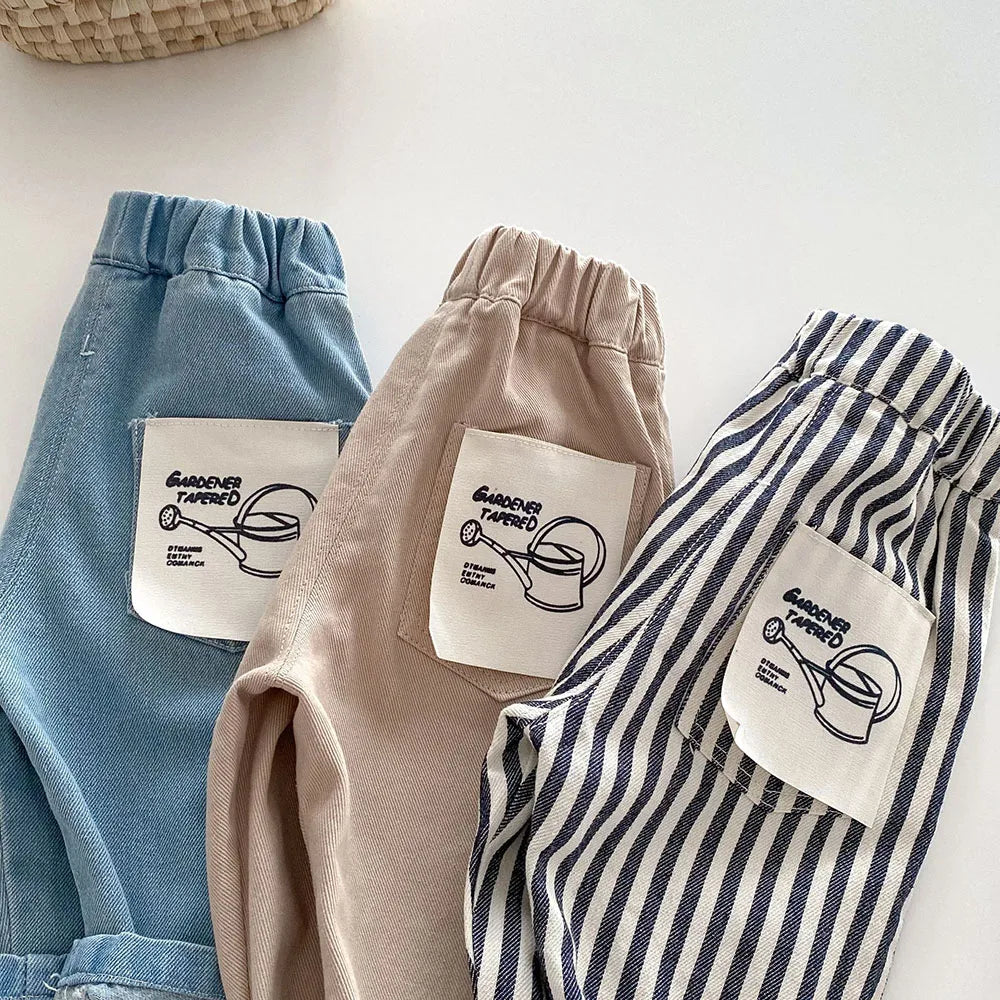 Straight Patchwork Loose Pants