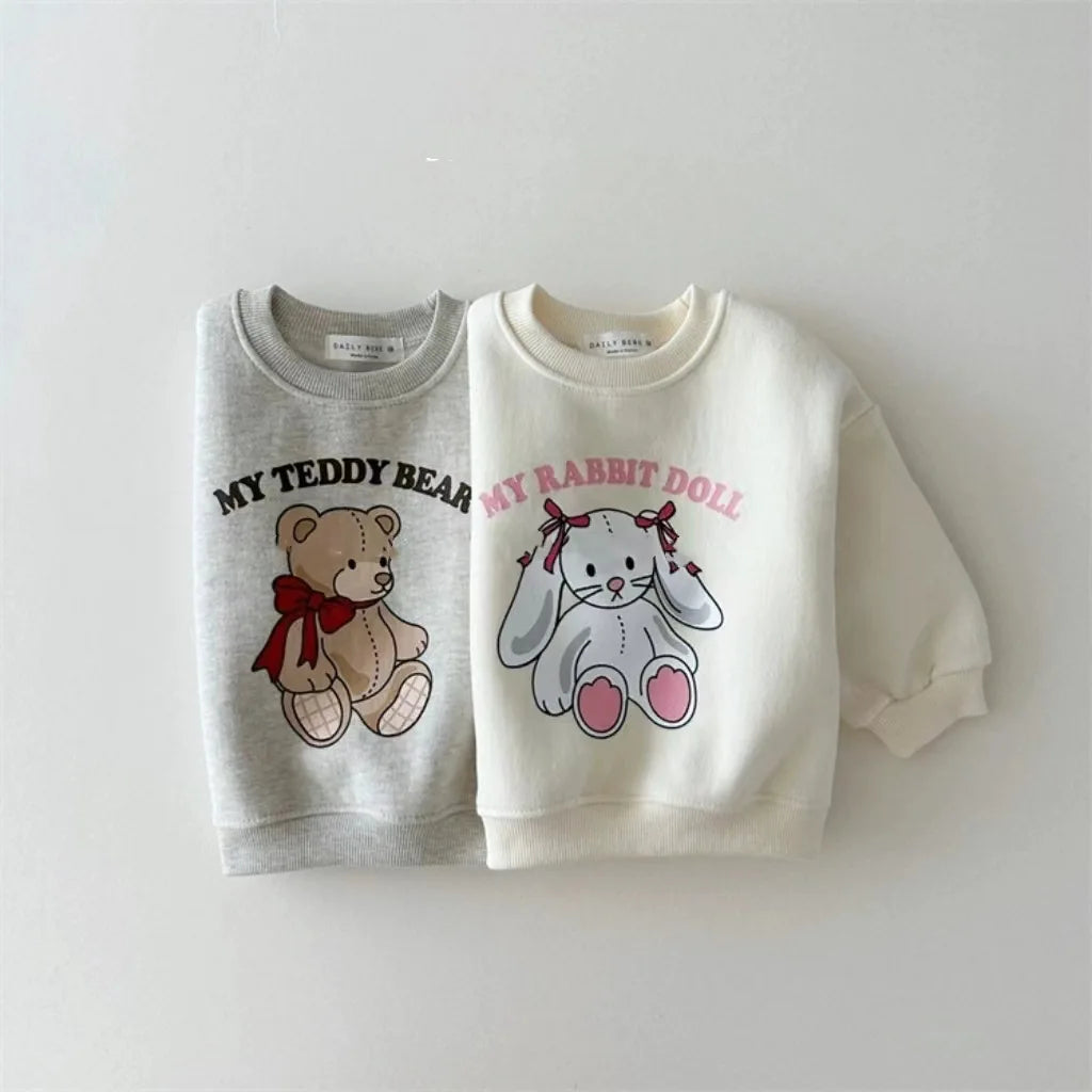 Cute Cartoon Bear Baby Sweatshirt