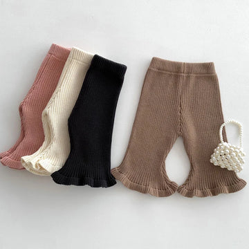 Girl's Flare Knit Pants