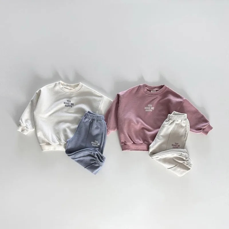 'You Make Me Happy' Jogger Set