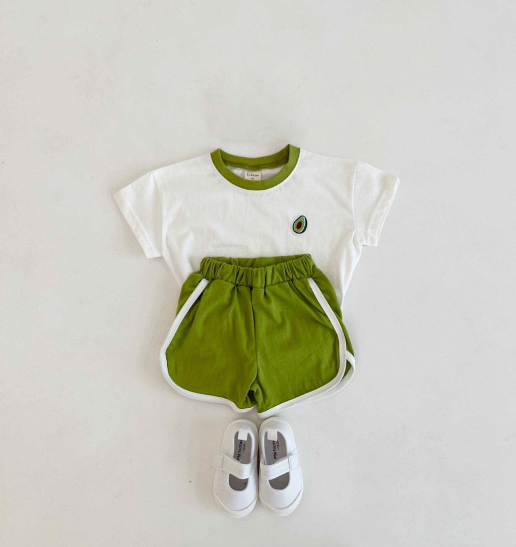 Short Sleeve Tee & Shorts Sports Set