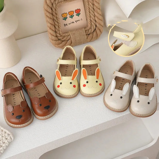 Cute Rabbit Mary Jane Leather Shoes