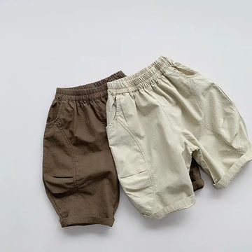 Boys Casual Solid Cropped Harem Pants