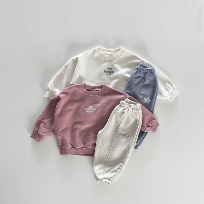 'You Make Me Happy' Jogger Set