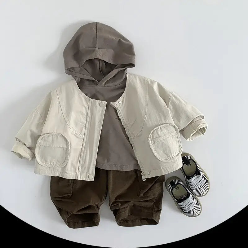 Long-Sleeved Hooded Sweatshirt