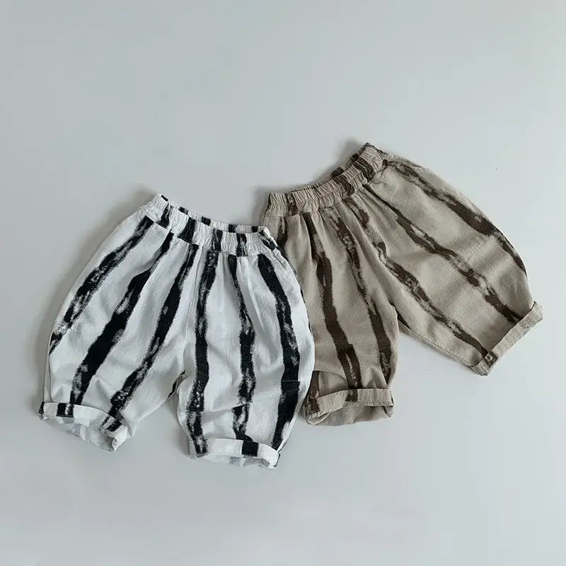 Lightweight Casual Striped Pants