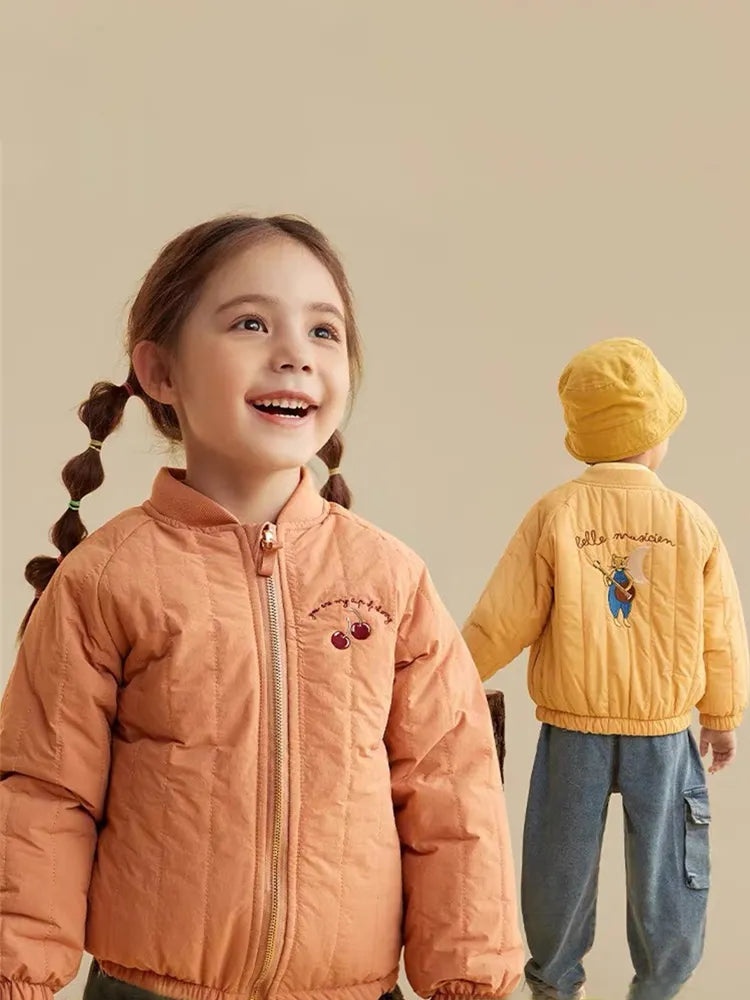 Fleece-Lined Kids Bomber Jacket