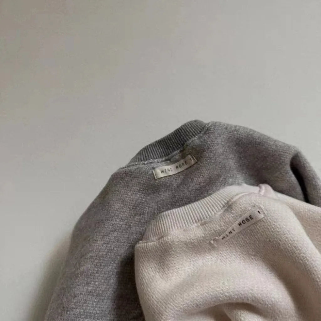 Thick Fleece Solid Jogger Set