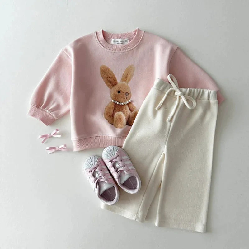 Girls' Wide Leg Solid Pants