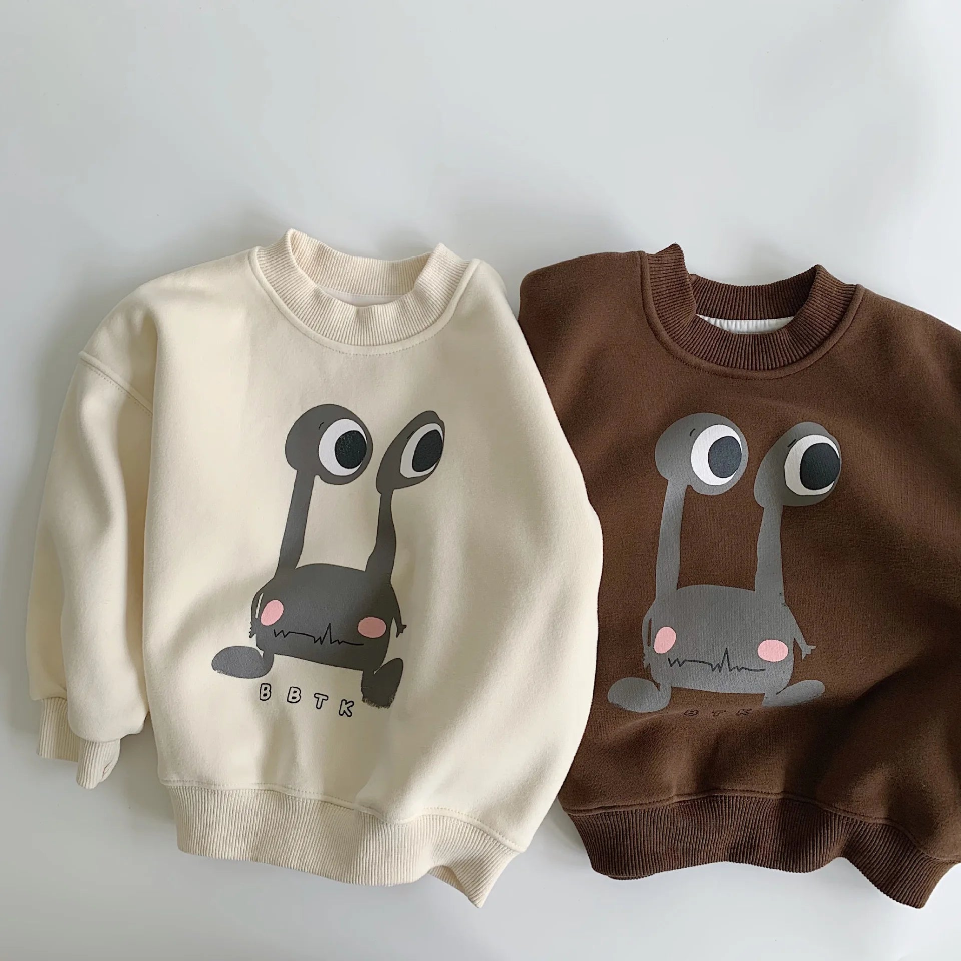 Cartoon Print Crew Neck Sweatshirt