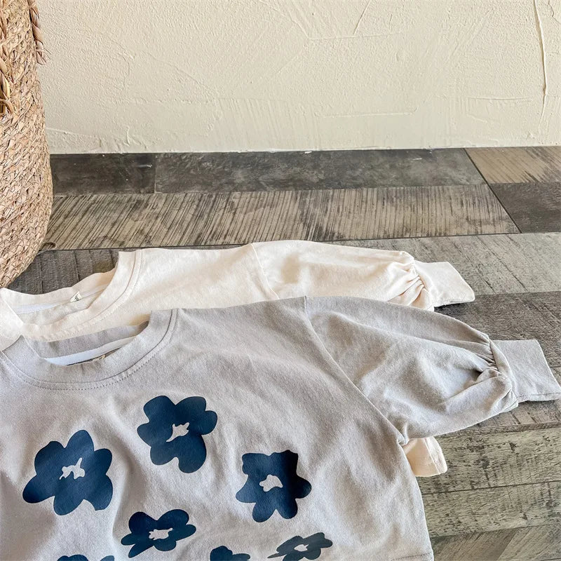 Floral-Print Oversized Tee