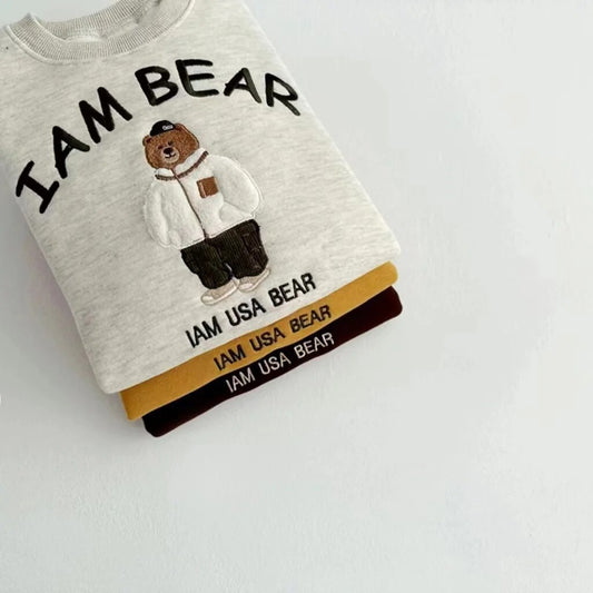 'I Am Bear' Cute Jogger Set