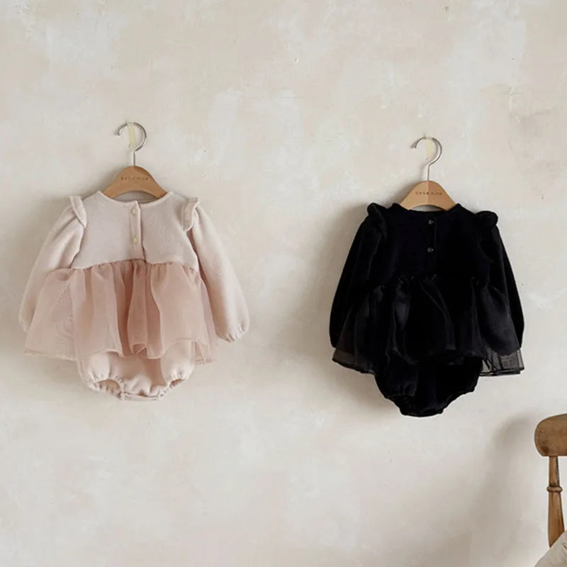 Thick Velvet Tutu Bodysuit