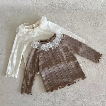 Girls' Lace Collar Blouse