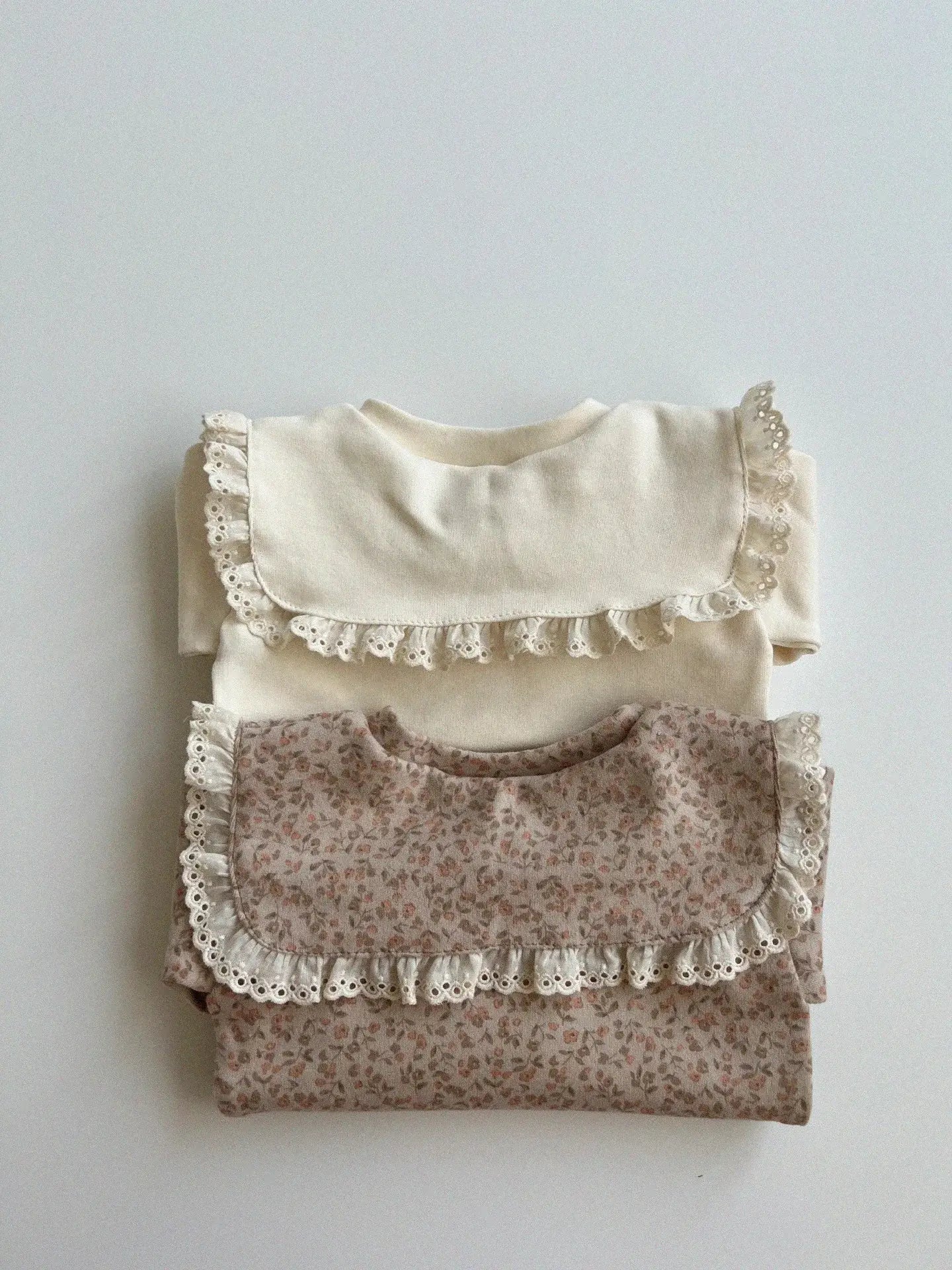 Girls Bow Collar Long-Sleeved Blouse