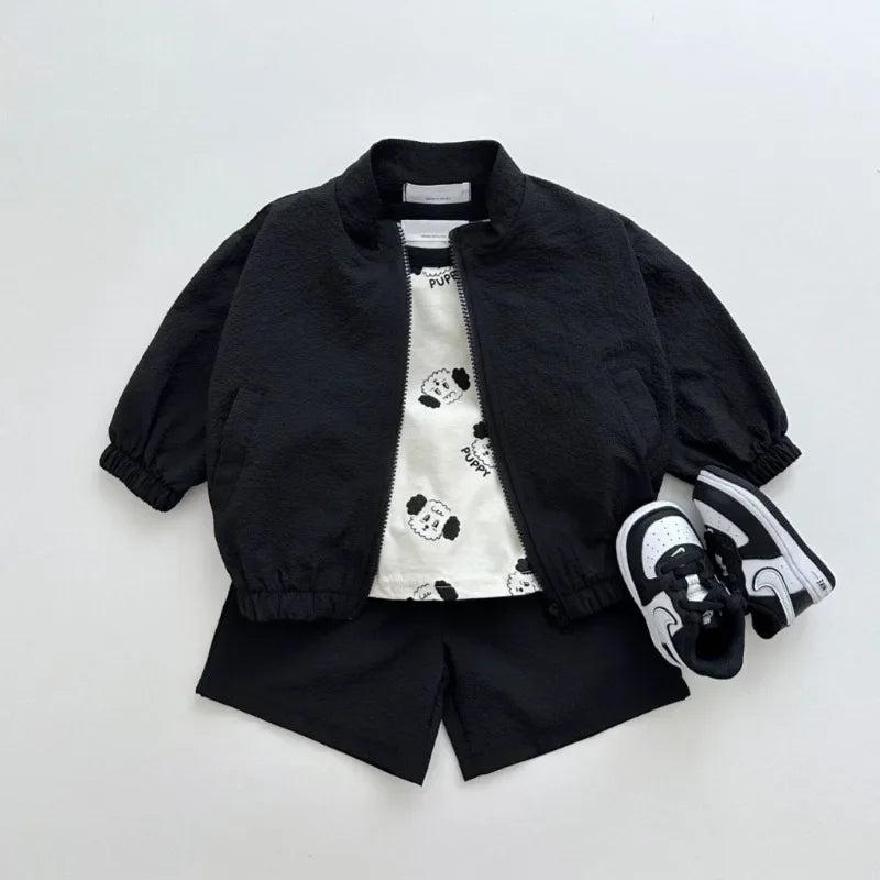 Two-Piece Lightweight Shorts & Jacket Set