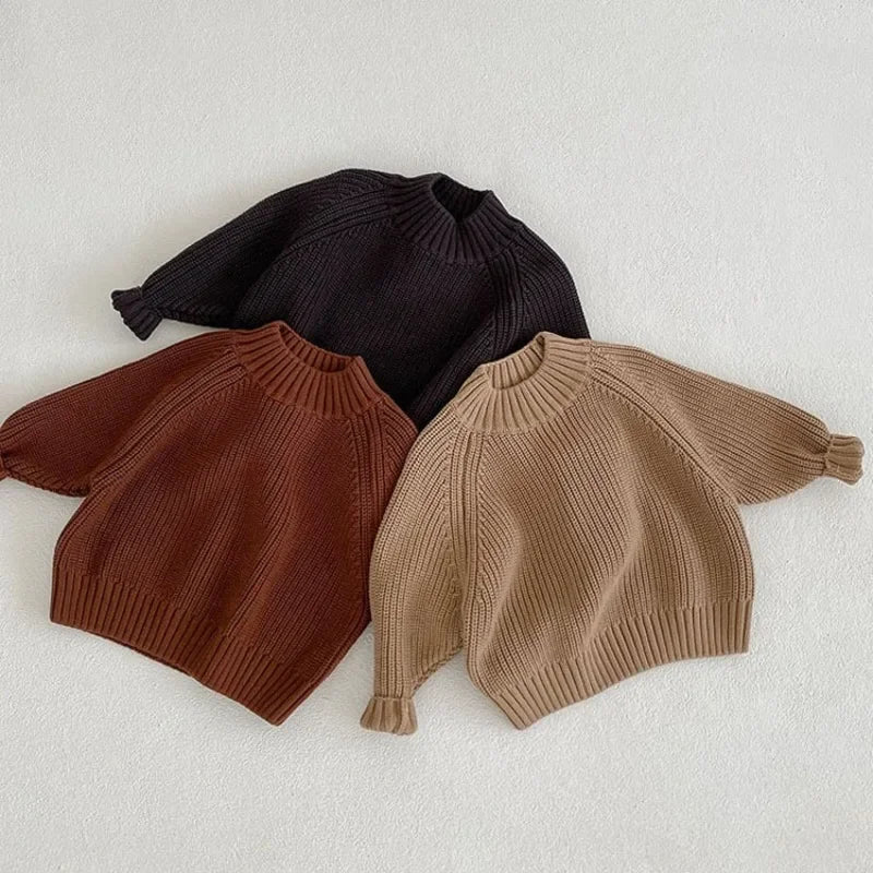 Thick Autumn Solid Turtleneck Sweater