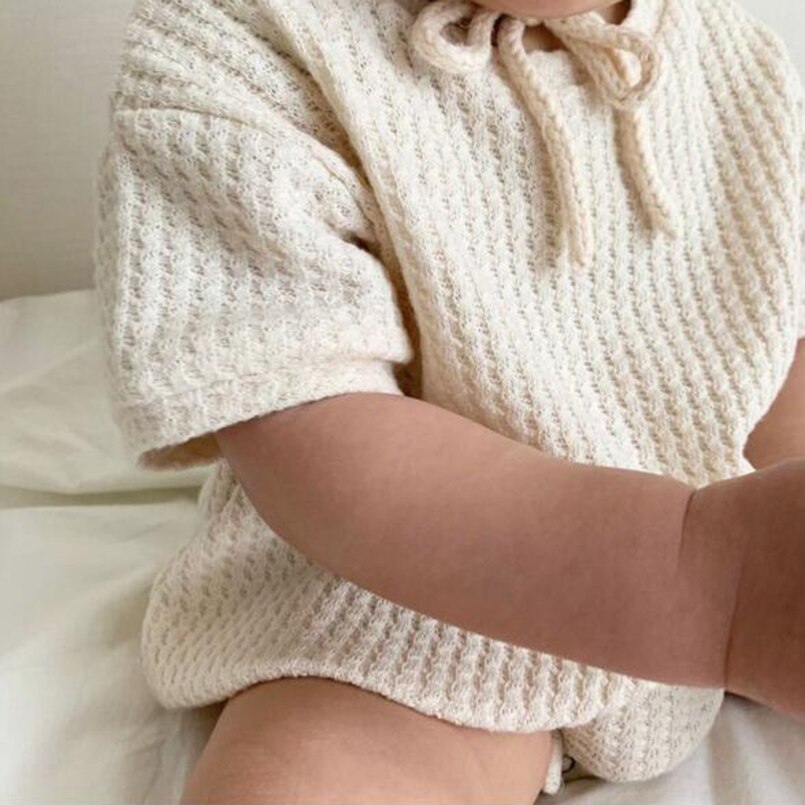 Soft Breathable Waffle Romper