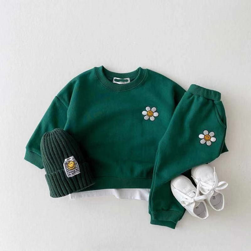 Embroidered Daisy Tracksuit