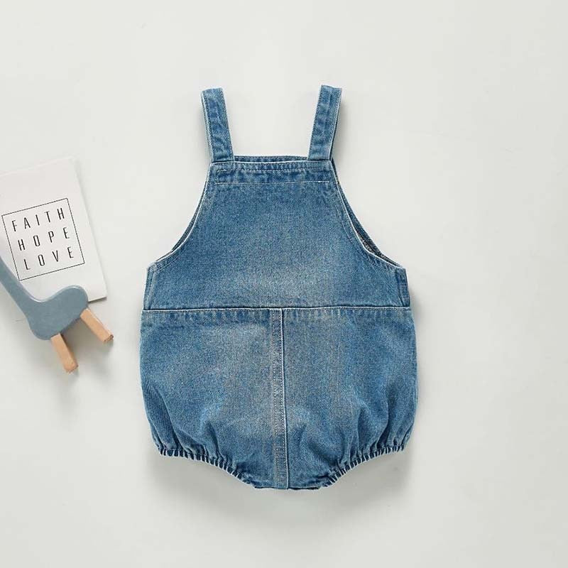 Sleeveless Denim Overalls