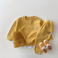 Yellow Cute Bear Jogger Set