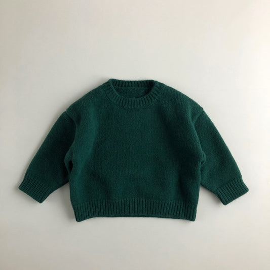 Solid Warm O-Neck Sweater