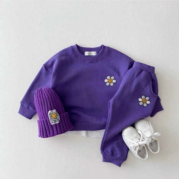 Embroidered Daisy Tracksuit